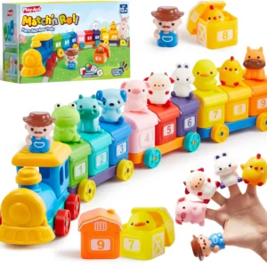 Montessori Farm Train Toy