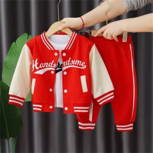 Boys Baseball Jacket Set