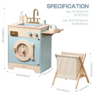 Wooden Kids Kitchen Playset